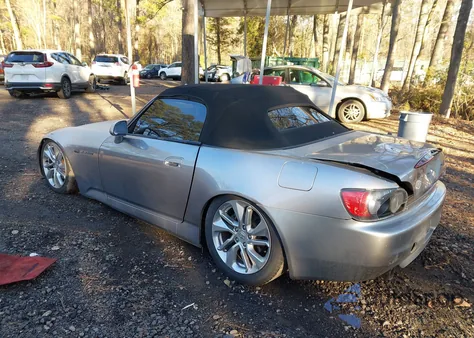 2001 Honda S2000 из США, поврежденный, VIN JHMAP11481T003833